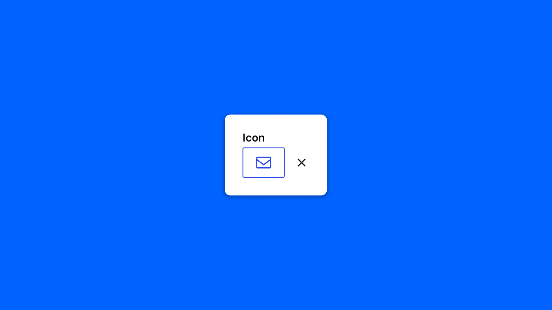 The icon field in Modern Fields