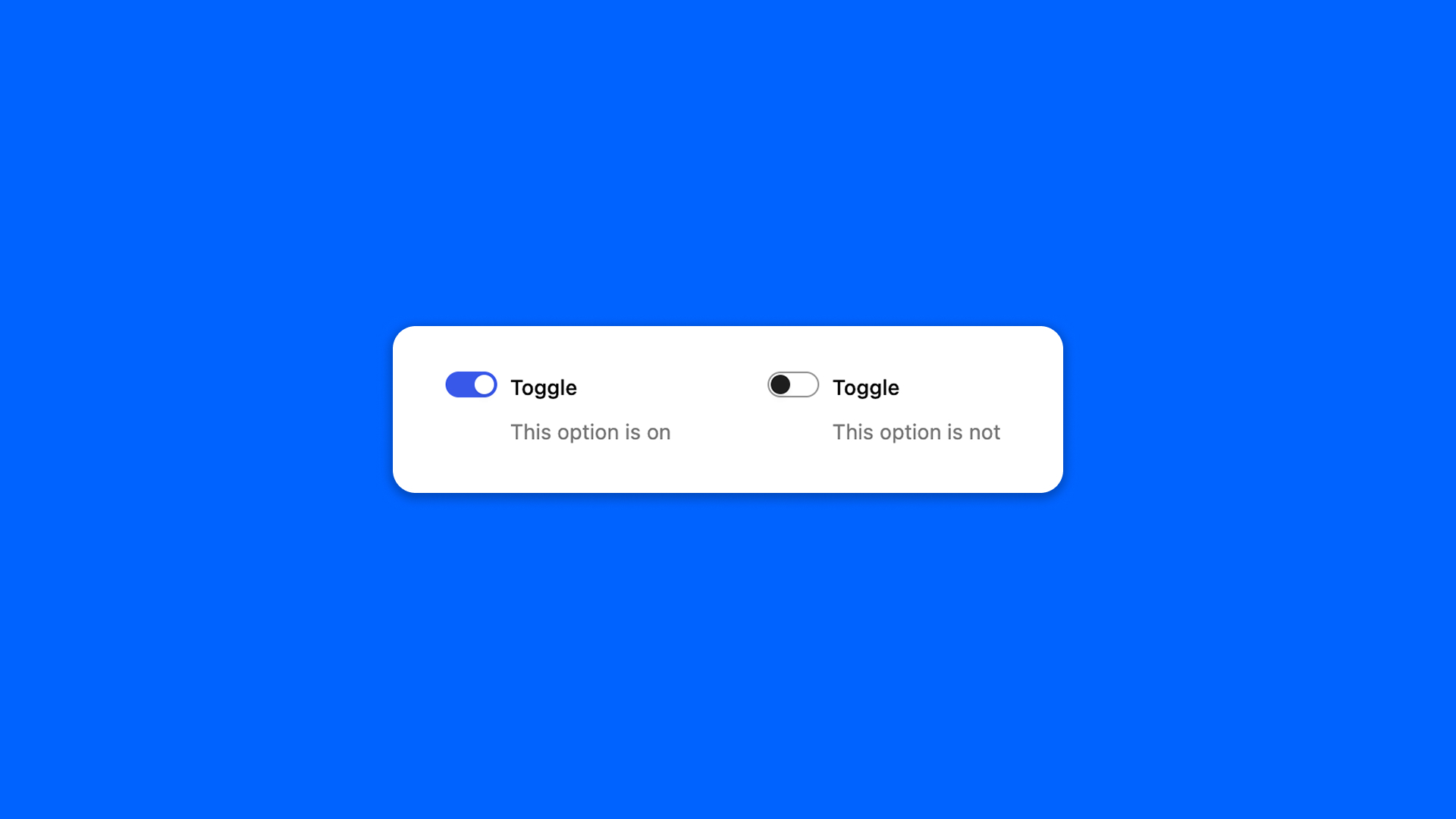 Some toggle fields